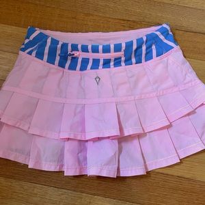 LULULEMON-IVVVIA PINK BUBBLEGUM TENNIS SKIRT